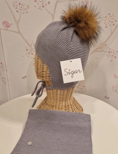 Gorro gris medio Sigar