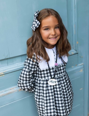 Vestido vichy Kids Chocolate